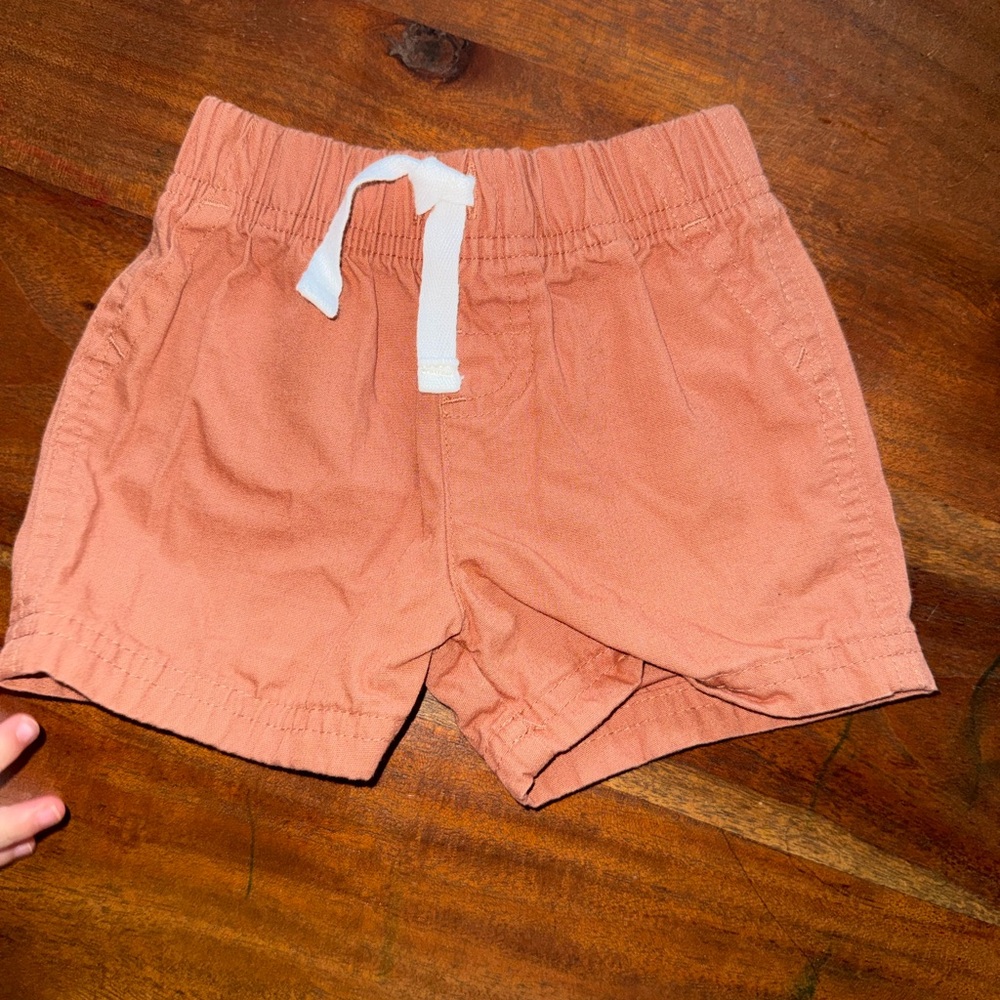 Carter's Warm Tan Shorts with White Tie